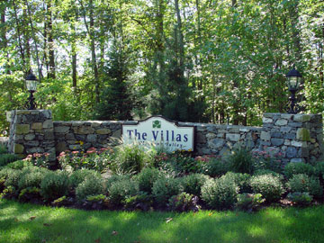 Stone Wall with Post for Signage and Landscape by New View