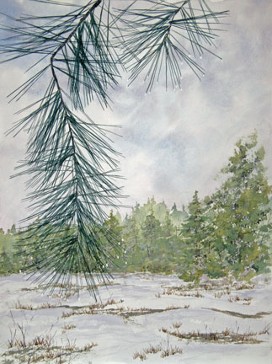 Spring Thaw, Watercolor by Doug DeWolfe of New View