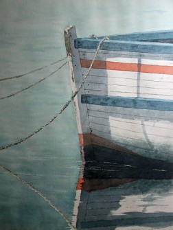 Boat at Rest, Watercolor by Doug DeWolfe of New View