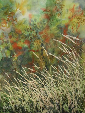 Autumn Afternoon, Watercolor by Doug DeWolfe of New View