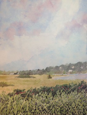 Long Beach, Watercolor by Doug DeWolfe of New View