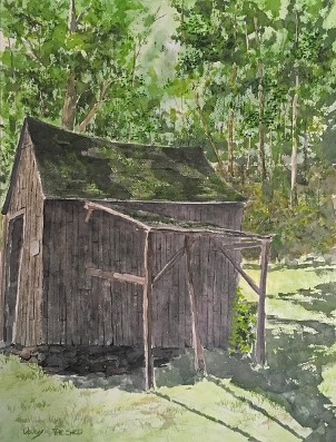 Grandpa's Shed, Watercolor by Doug DeWolfe of New View