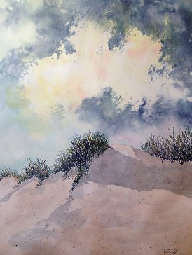 Sand Dunes, Watercolor by Doug DeWolfe of New View