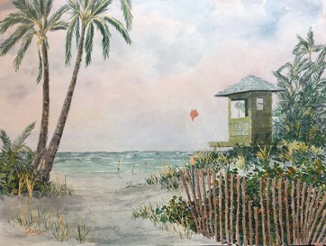 Delray South 2 Watercolor by Doug DeWolfe of New View
