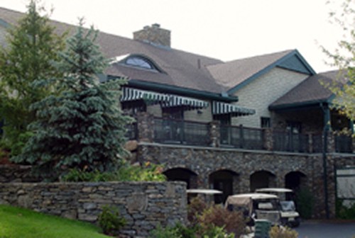 Hopkinton Country Club walls, veneer and landscaping by New View